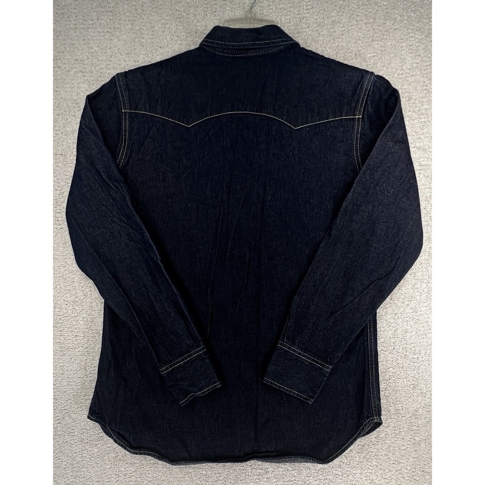 Levi's Shirt Mens L 1998 Universal Studios Wardrobe Denim Western Pearl Snap EUC - Picture 11 of 16